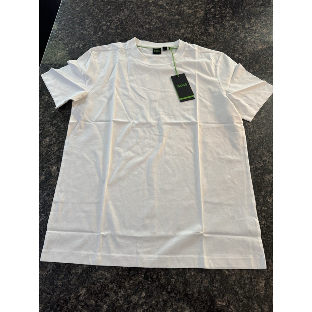 Hugo Boss Tee 10 White [50519368-100] Logo. NWT‎ Size L
